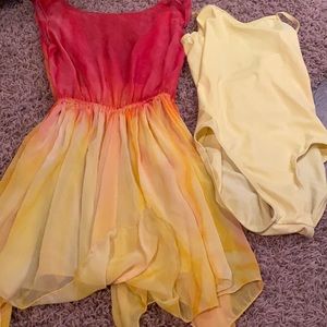 Girls dance costume